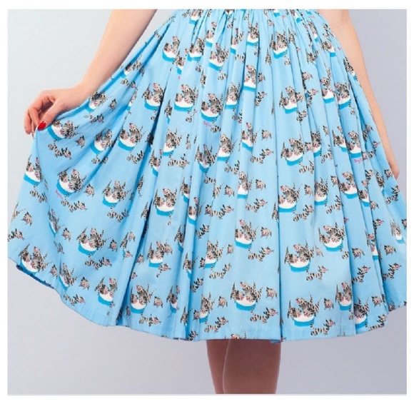 Pinup Couture Dresses & Skirts - Pinup Couture Mary Blair *Jenny* cat print skirt